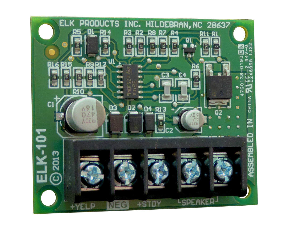 ELK-101 -- Siren Driver, Two-Channel, Single Transistor