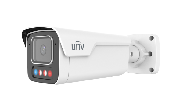 UNV IPC2B18SE-ADF28KMC-WP-I1 - UNV 8MP Tri-guard 3.0 Bullet, 2.8mm(Wise-ISP, F1.0, Red&Blue