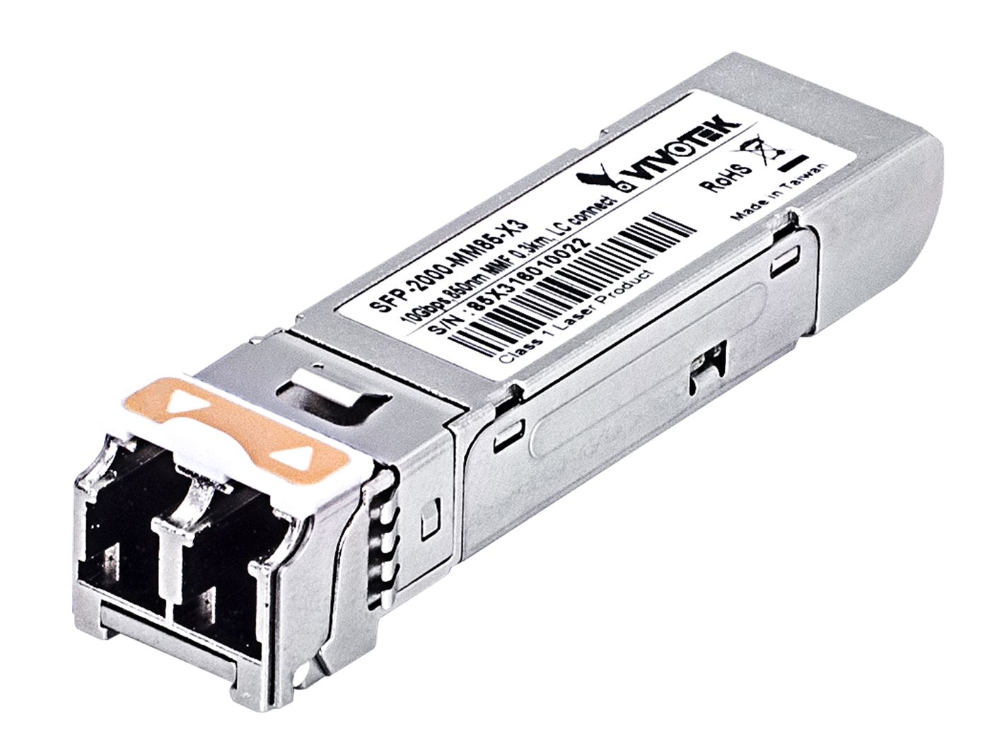 Vivotek SFP-2000-SM13-10 - 10 Gigabit Mini GBIC Single Mode 1310nm 10KM, LC Connector