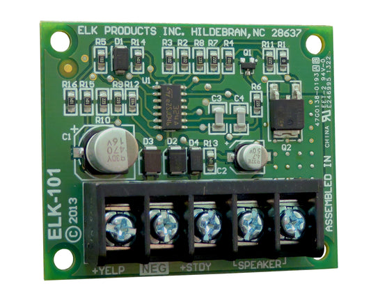 ELK-101 -- Siren Driver, Two-Channel, Single Transistor