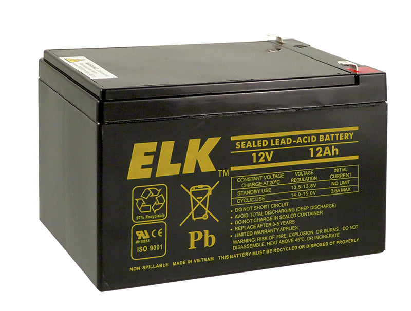 ELK-12120 -- Battery; Lead Acid 12V-12.0Ah