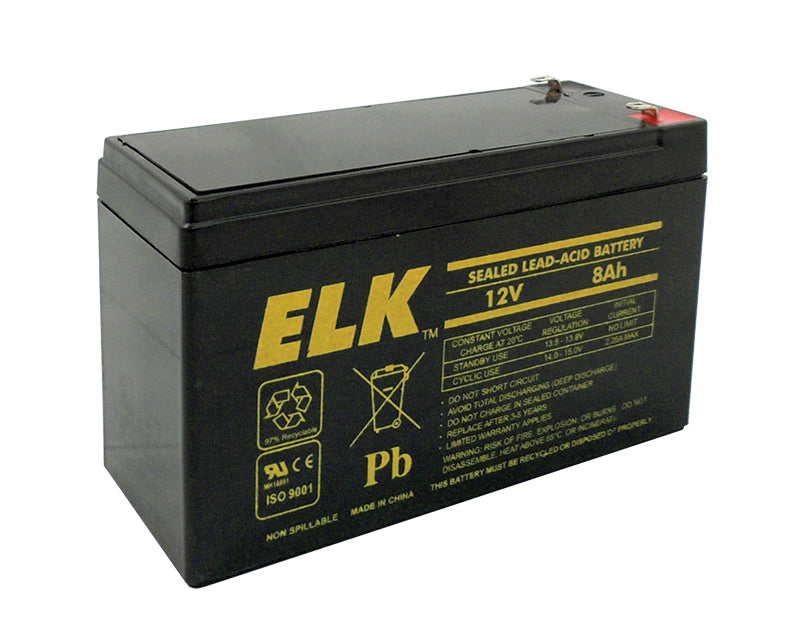 ELK-1280 -- Battery; Lead Acid 12V-8.0Ah