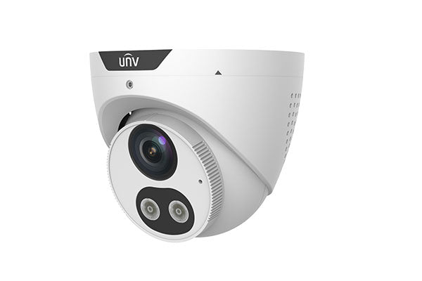 Uniview 5MP HD Intelligent Light and Audible Warning Fixed Eyeball Network Camera - IPC3615SB-ADF28KMC-I0