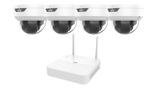 UNV KIT/NVR301-04LS3-W/4*IPC322LB-AF28WK-G - UNV 1+4 WiFi Dome Kit, 2.8mm