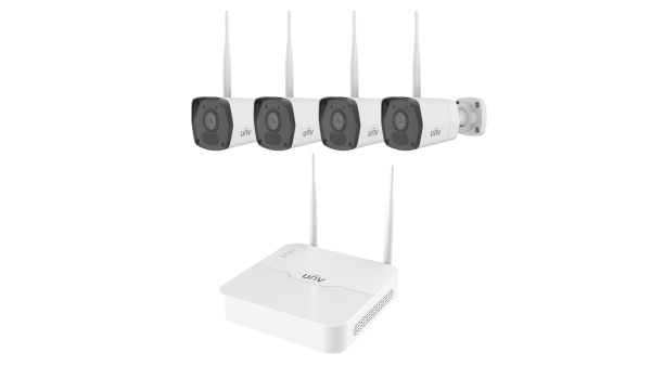 UNV KIT/NVR301-08S4-LW/4*IPC2122LB-AF28WK-WF - UNV 1+4 WiFi Bullet Kit 2.8mm