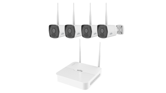 UNV KIT/NVR301-08S4-LW/4*IPC2122LB-AF28WK-WF - UNV 1+4 WiFi Bullet Kit 2.8mm