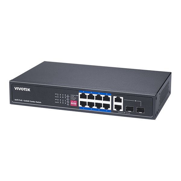 Vivotek AW-FGT-100P-110 - Unmanaged 4-Port POE Switch 2-Port Uplink
