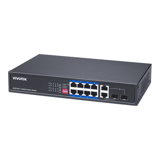 Vivotek AW-FGT-100P-110 - Unmanaged 4-Port POE Switch 2-Port Uplink