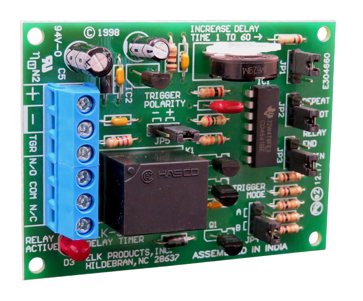 ELK-960 -- Delay Timer Relay, 12/24V, 1 Sec. - 60 Min.
