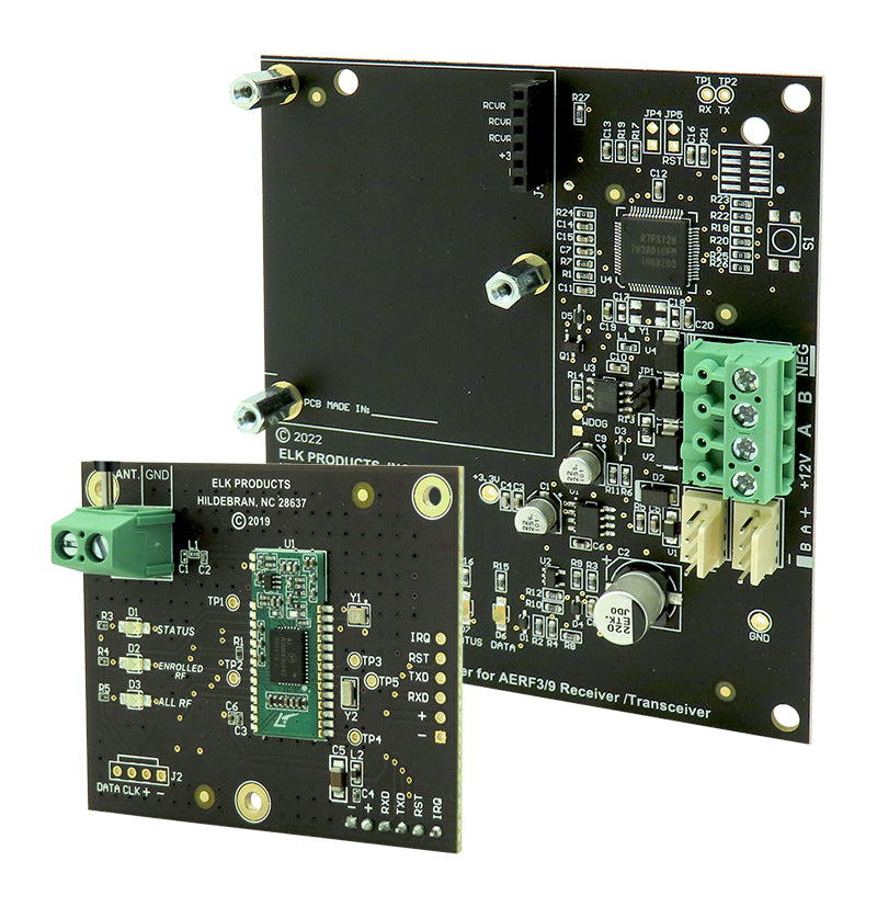 ELK-AEXRFA9 -- Two-Way RF Transceiver with Alarm Engine Bus Adapter