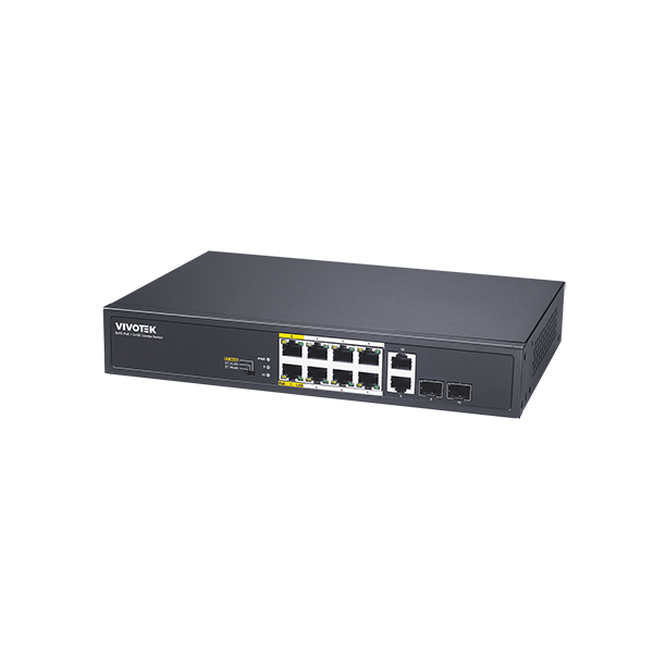 Vivotek 10 Ports Unmanaged PoE Swtich - AW-FGT-100D-120