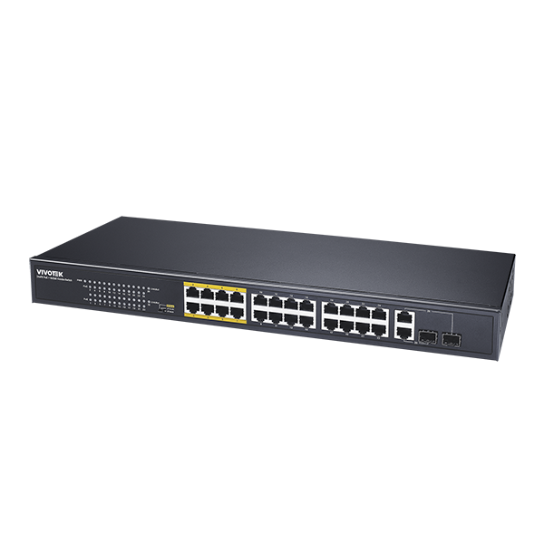 Vivotek 26 Ports Unmanaged PoE Swtich - AW-FGT-260F-380