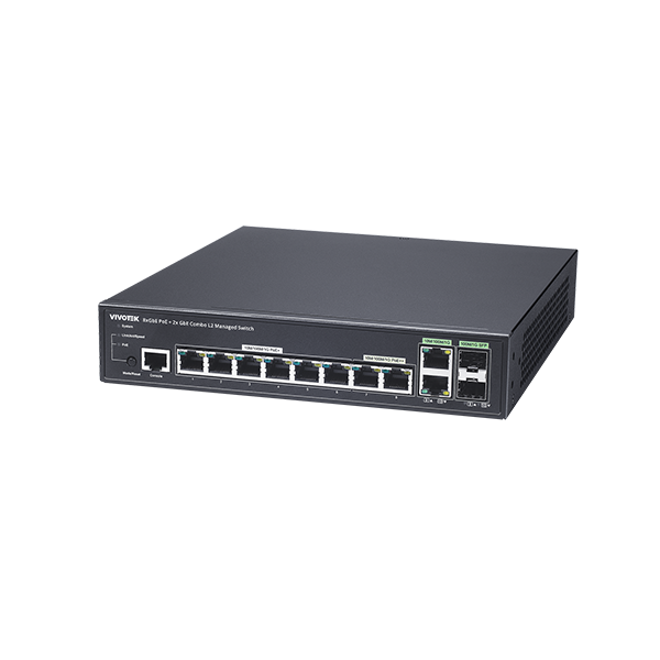 Vivotek 10 Ports VIVOCAM L2 Managed PoE Switch - AW-GEV-108A-130