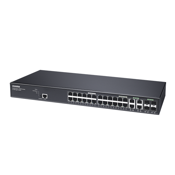 Vivotek 28 Ports VIVOCAM L2 Managed PoE Switch - AW-GEV-288A-370