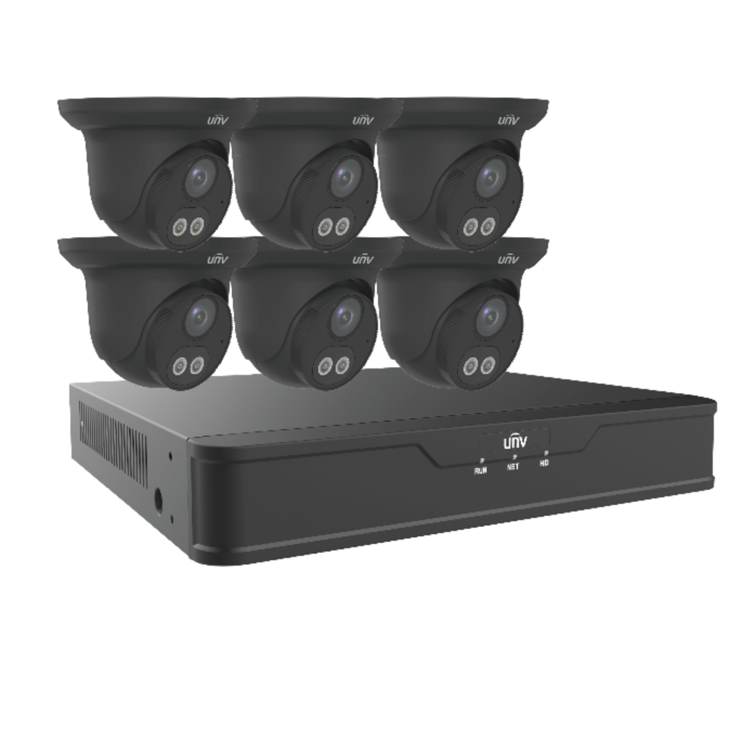 UNV EK-S31P8DLT46T2-BK - UNV 6+1 DL Kit 2TB HDD - Black Camera