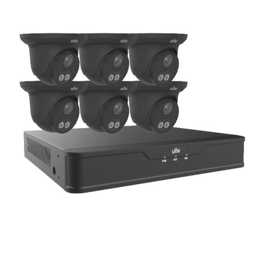 UNV EK-S31P8DLT46T2-BK - UNV 6+1 DL Kit 2TB HDD - Black Camera