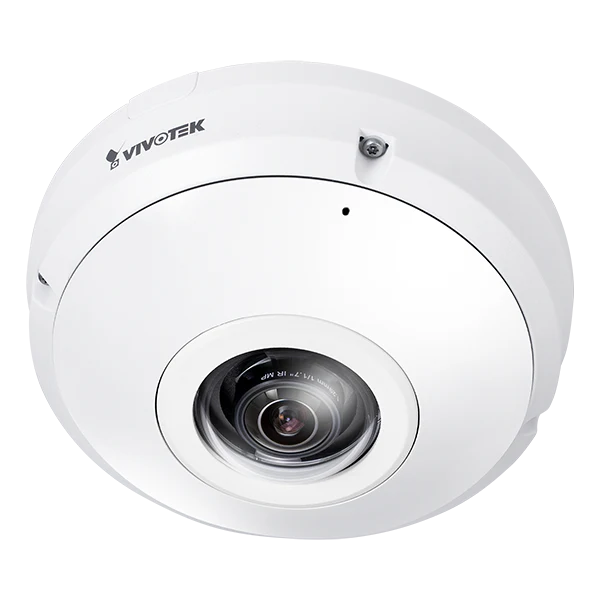 Vivotek FE9191-H-V2 - 12MP H.265 Indoor 360° Panoramic Dome, 120dB WDR Pro, 30 fps