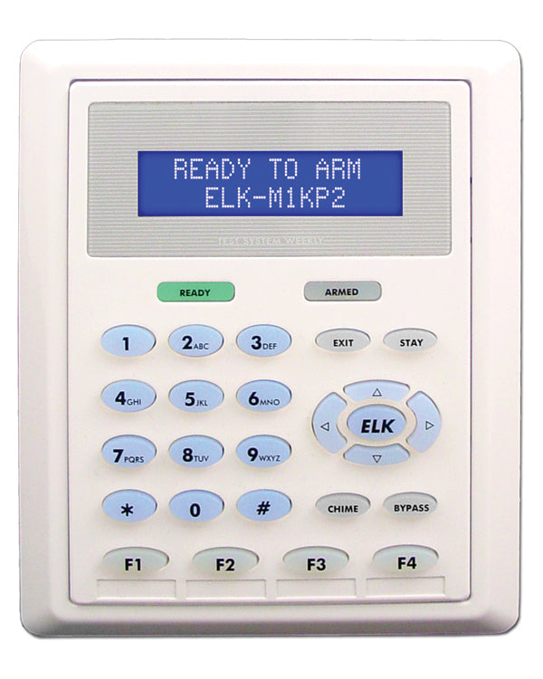 ELK-M1KP2 -- M1 LCD Keypad, 32 Char. Alpha, flush mount option, 4.658" W x 5.5" H