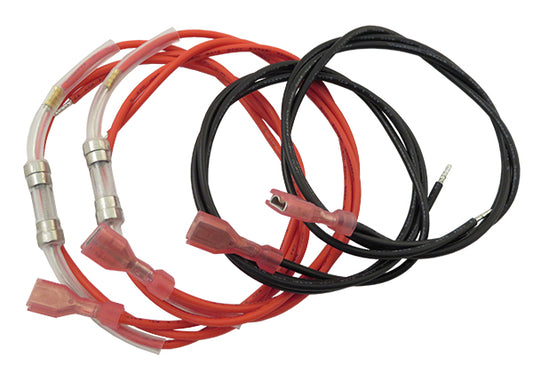 W119 -- Dual Battery Hookup Wires for Elk Controls, 2 pair, 24", Fused @ 5A