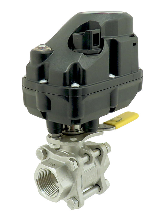 WSV3 -- 1" Water Shutoff Valve w/manual override, 12Vdc Motor with LED Indicator