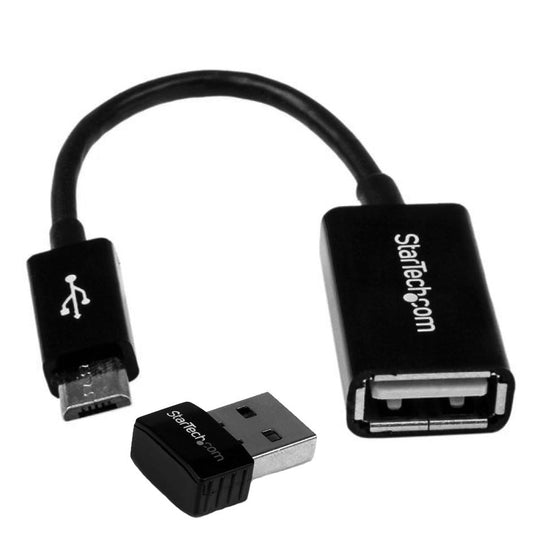 American Dynamics IA-KIT-WD-UUA Micro USB On-The-Go (OTG) Adapter Cable with USB Wireless Network Adapter