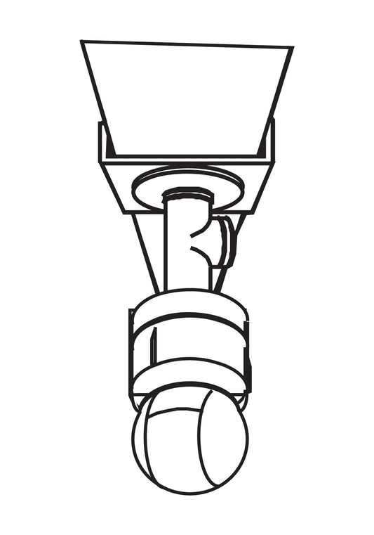 Exacq RHIUIB - Dome mount adapter, Ultra (indoor/outdoor) / Optima (indoor)
