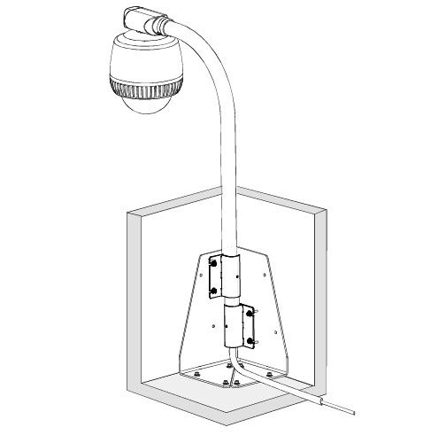 Exacq ROTRF - Floor Adapter for use w/RHOTR