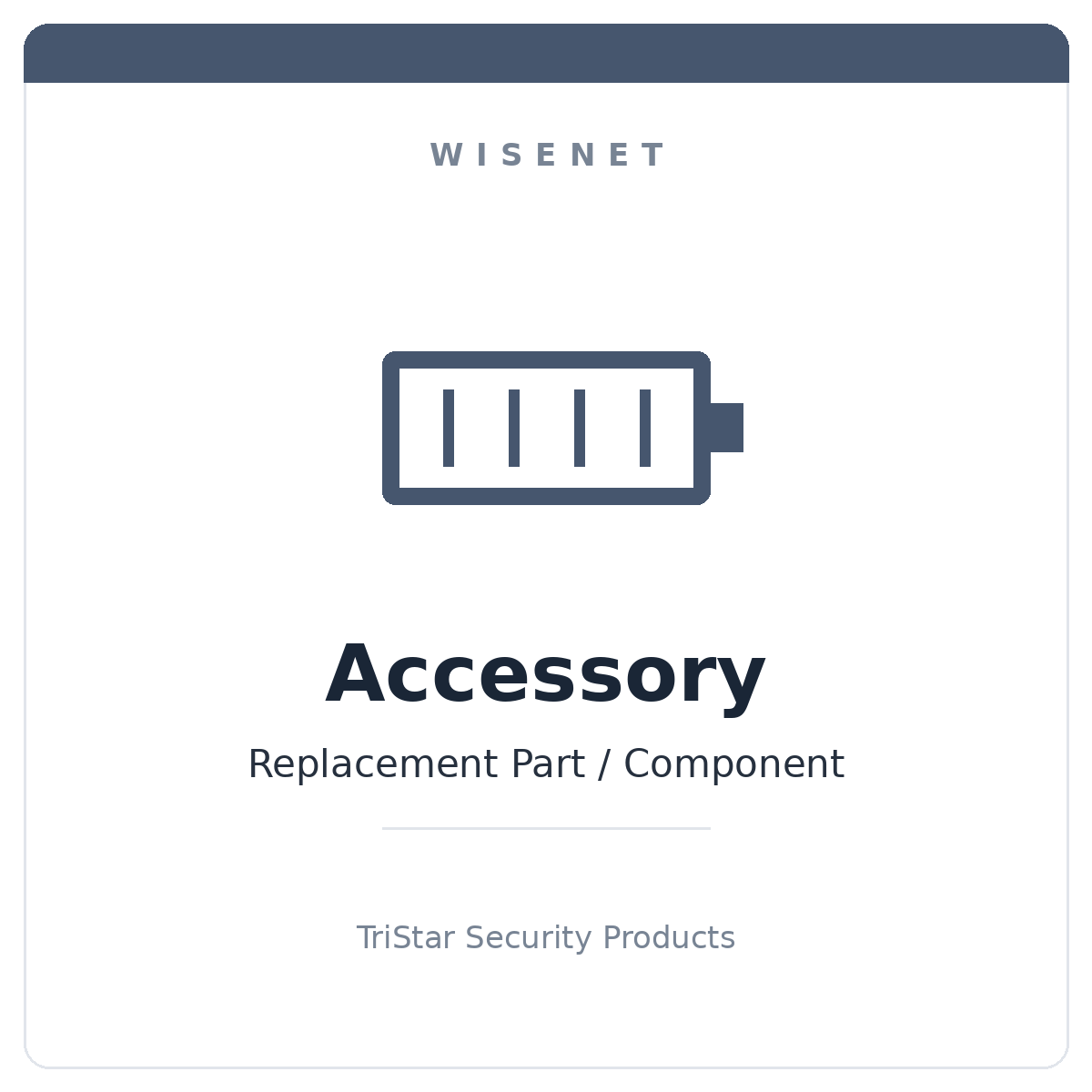 Hanwha Wisenet WRR-P-HDDCRDL - Accessory