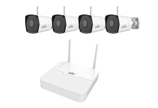 Uniview 1+4 WiFi Bullet Kit, 4.0mm lens - KIT/NVR301-04LS3-W/4*2122LB-ABF40WK-G