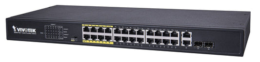 Vivotek Unmanaged 24xFE PoE + 2xGE Combo Switch - AW-FGT-260D-380