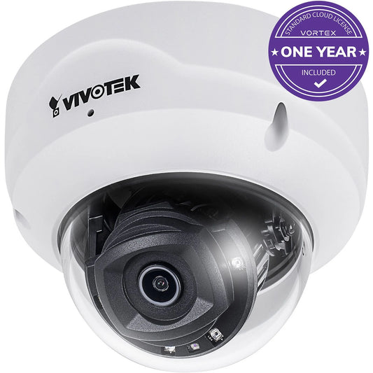 Vivotek 5 MegapixelNetwork Indoor Dome Camera - FD819-H-1Y