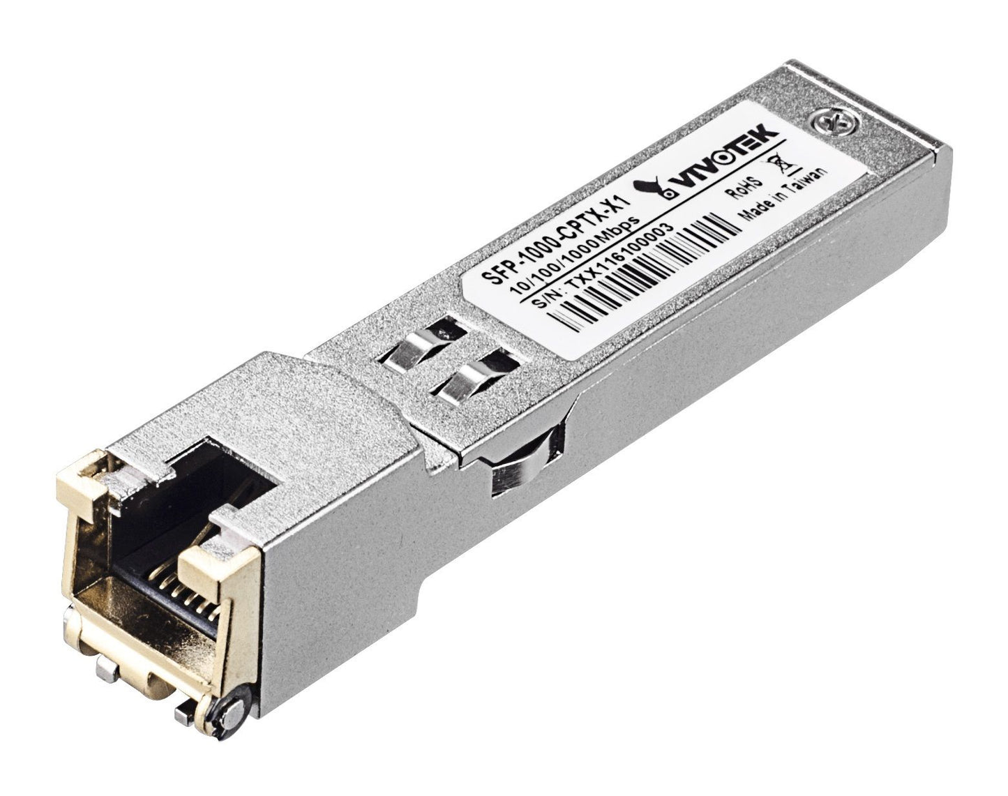 Vivotek Gigabit SFP to RJ45 Transceiver - SFP-1000-CPTX-X1