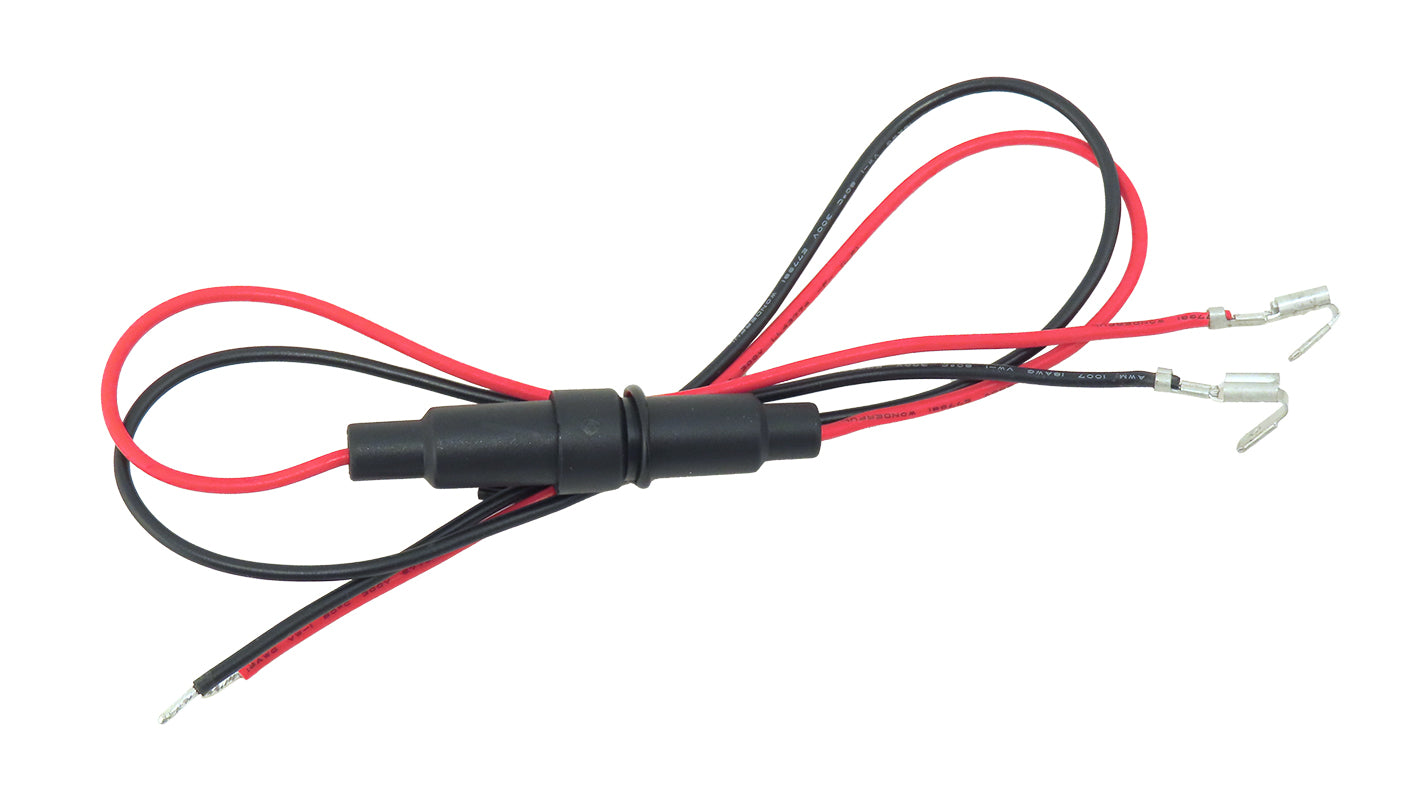 ELK-W120 -- Battery Hookup Cables, 30 amp Fused with Piggy back connectors